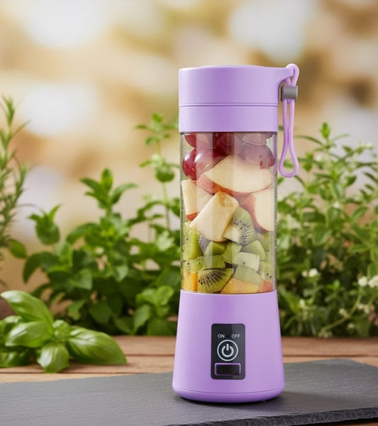 Portable Smoothie Maker – double USB Rechargeable Fruit Blender with Digital Nutrition Display