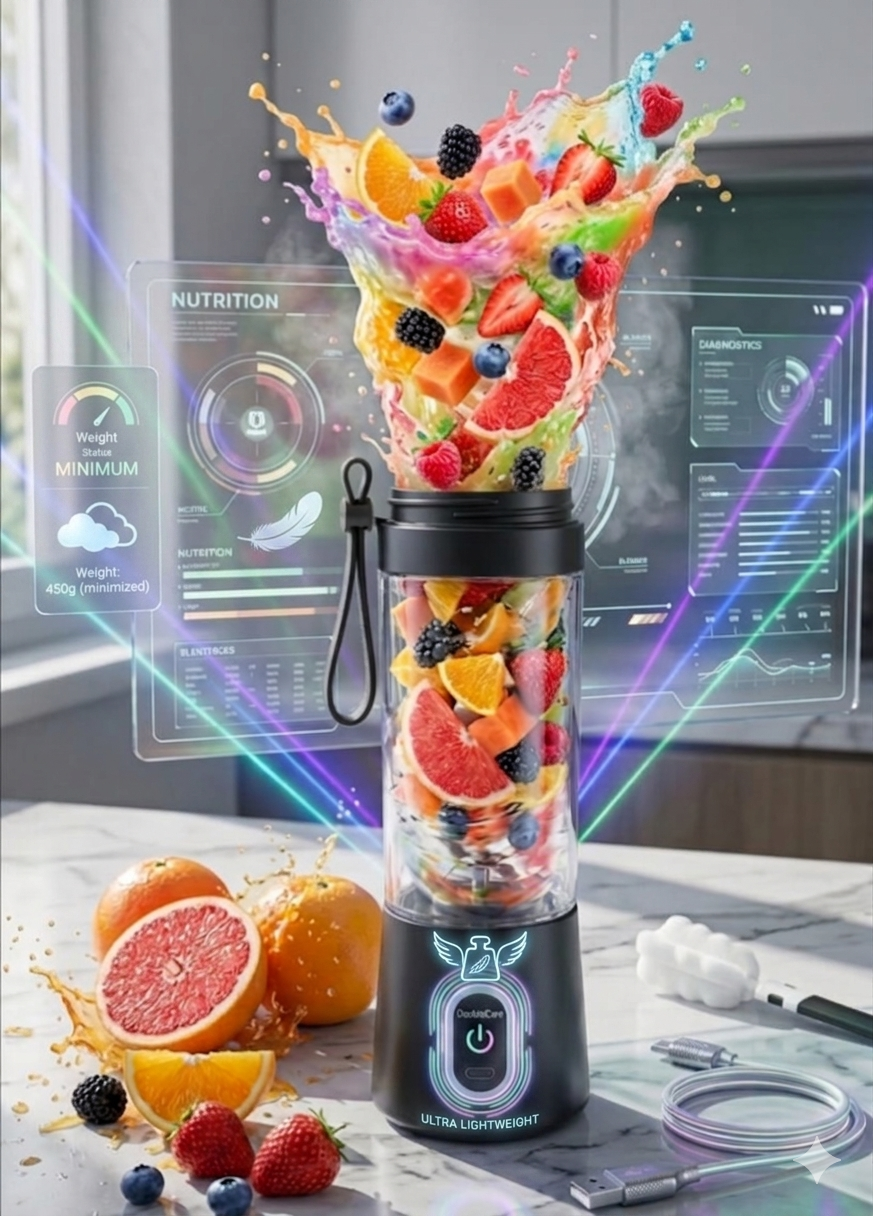 Double USB portable shaker, personal blender